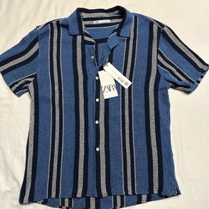 Short sleeve button up Zara shirt
